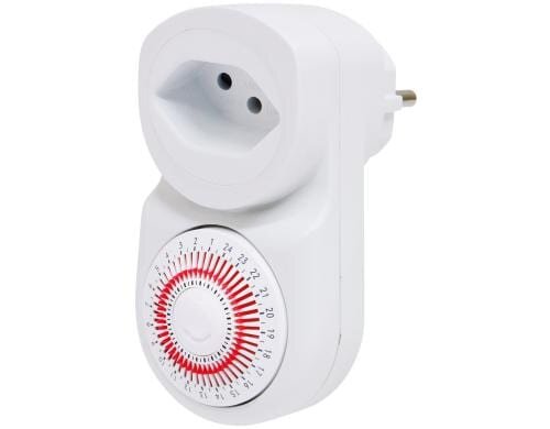 Timer Mechanisch IP20, 24h Zyklus weiss, T12/T13 Schaltmögl. 30min