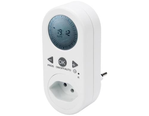 Timer Digital IP20, 24h Zyklus, Kindschutz T12/T13, Schaltm. 30min
