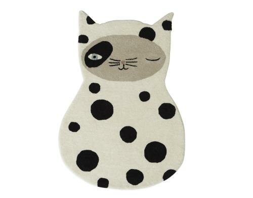 OyOy Teppich Zorro Katze H90 x B63 cm