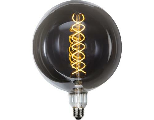 LED Spiral Filament G200 E27 6W (60W) 110lm, dimmbar, 2000K, Smoked Glass