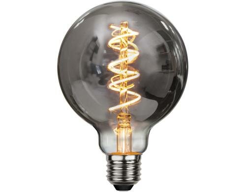 LED Spiral Filament G95 E27 4W (40W) 90lm, dimmbar, 2100K, Smoked Glass