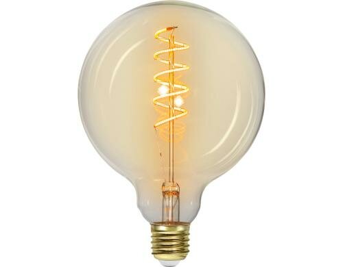 LED Spiral Filament G125 E27 3W (30W) 160lm, dimmbar, 2200K, Clear Glass