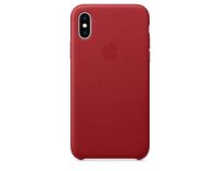 Apple iPhone Xs Leder Case Red aus hochwertigem Leder