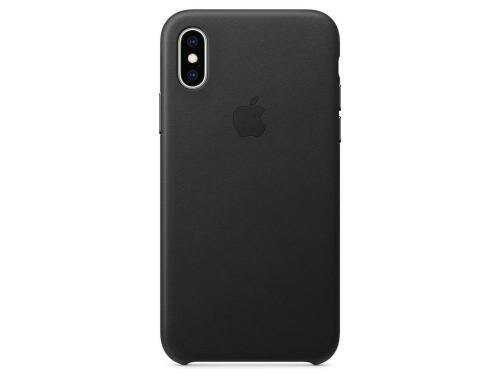 Apple iPhone Xs Leder Case Black aus hochwertigem Leder