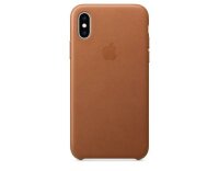 Apple iPhone Xs Leder Case Saddle Brown aus hochwertigem...