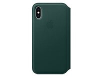 Apple iPhone Xs Leder Folio Forest Green aus hochwertigem...