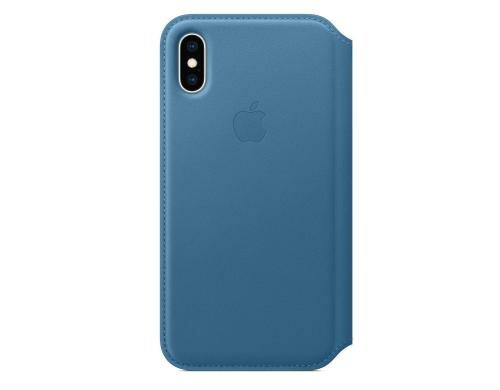 Apple iPhone Xs Leder Folio Cape Cod Blue aus hochwertigem Leder
