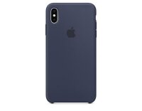 Apple iPhone XsM Silicone Case Midnight Blu aus...