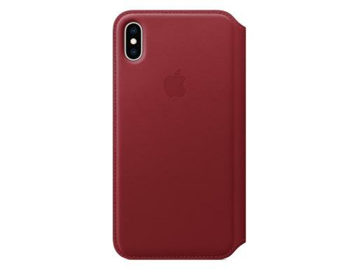 Apple iPhone XsM Leder Folio Red aus hochwertigem Leder