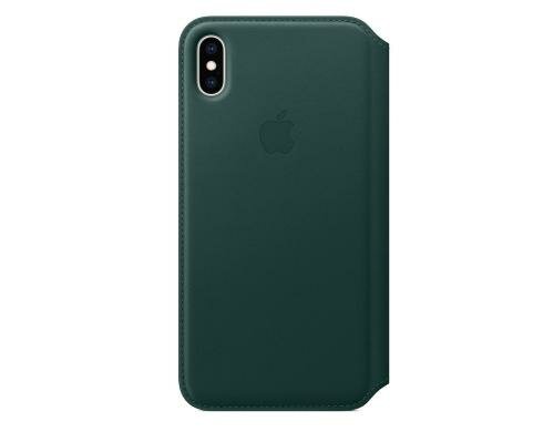 Apple iPhone XsM Leder Folio Forest Green aus hochwertigem Leder