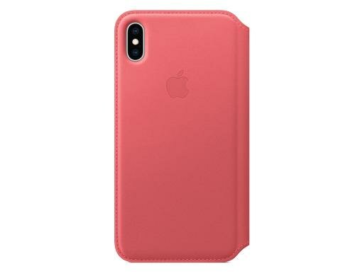 Apple iPhone XsM Leder Folio Peony Pink aus hochwertigem Leder