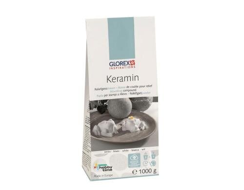 Glorex Giessmasse Keramin 1000g, weiss