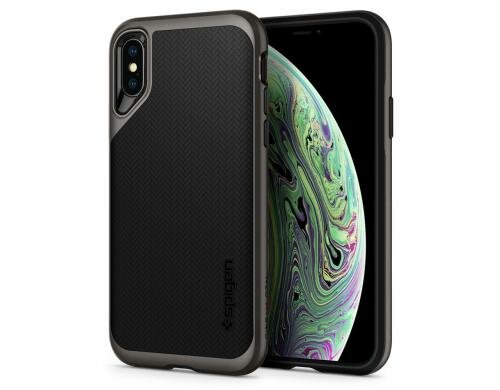 Spigen Neo Hybrid Crystal Gun Mental Gray für iPhone XS