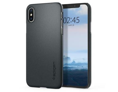 Spigen Thin Fit Graphite Gray für iPhone XS