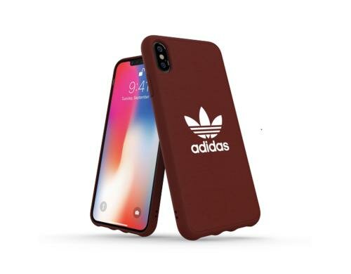 Adidas PU Moulded Case Canvas rot für iPhone Xs Max