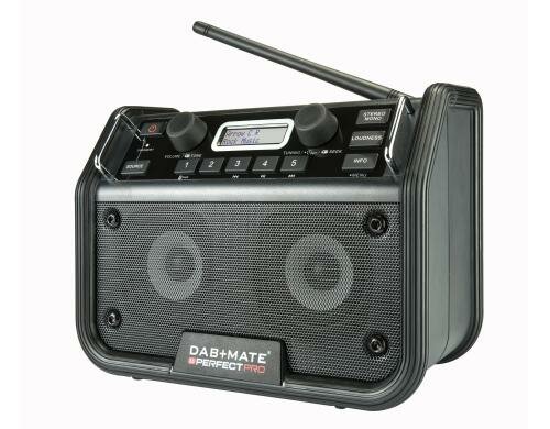 PERFECTPRO DAB+MATE Schwarz DAB+ / FM, BT, stossfest, IPX4