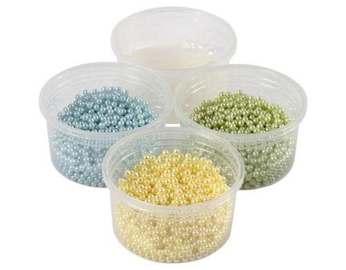 Creativ Company Pearl Clay 3 x 25 g, 38 g, Blau, Grün, Gelb