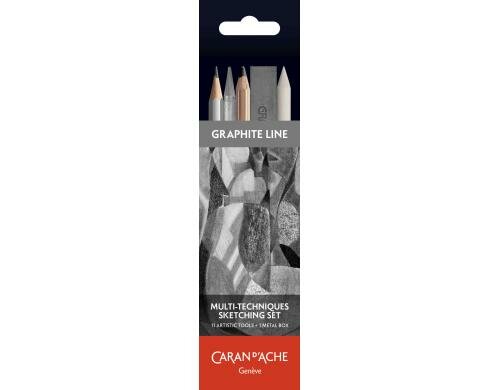 Caran dAche Multitechnik Graphistifte Set 4 Grafwood, 2 Grafcubes, usw.