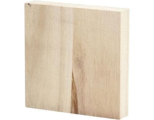 Creativ Company Holzplatte quadratisch 9.6 x 9.6 cm, Stärke: 20 mm
