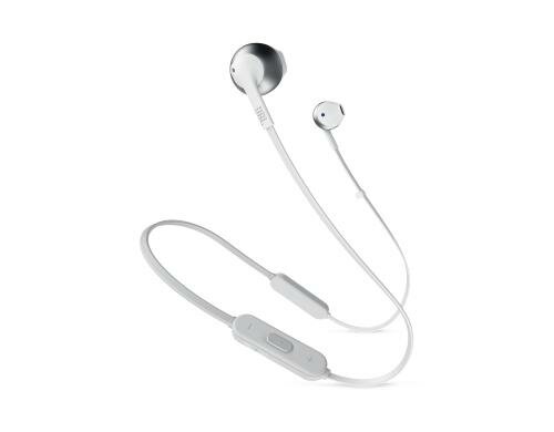 JBL T205BT, Bluetooth In-Ear Kopfhörer silber, 6h Akku, 3-Button Mic / Remote