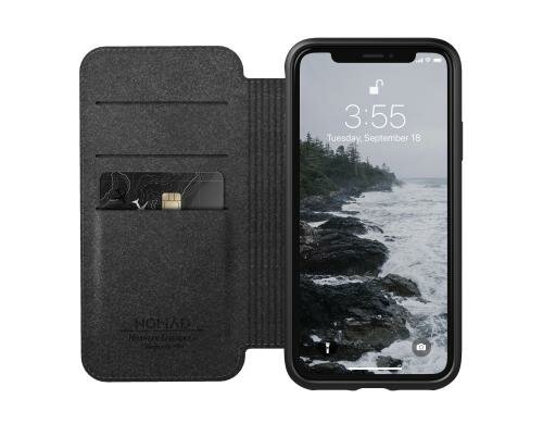 Nomad Booklet Rugged Folio schwarz für iPhone Xs