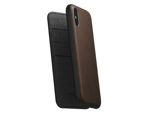 Nomad Booklet Rugged Folio Rustic brown für iPhone Xs