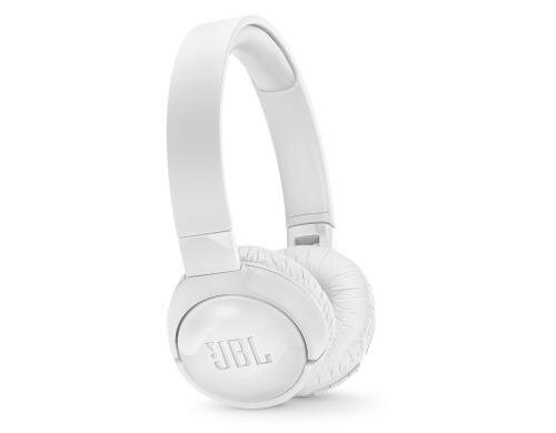 JBL T600BTNC, Bluetooth On-Ear Kopfhörer weiss, 22h Akku, FB & Mic, ANC