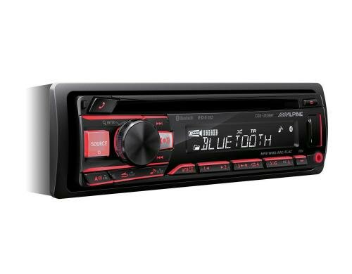 Alpine Radio CD MP3, BT,RGB illum,Front USB