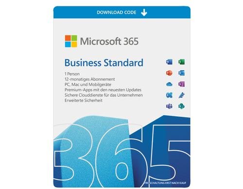 Microsoft 365 Business Standard ESD, Vollversion, multilingual
