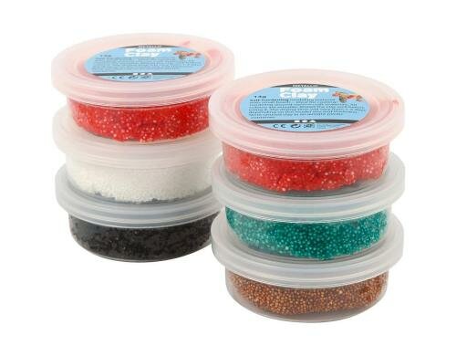 Creativ Company Foam Clay 6 x 14 g, Weihnachten