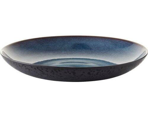 Bitz Servierplatte 40cm schwarz/blau 1 Stück, Stoneware