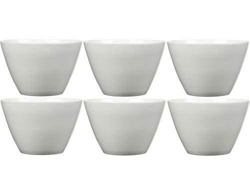 Bitz Schale 13cm weiss 6er Set, 13cm Durchmesser, Porzellan