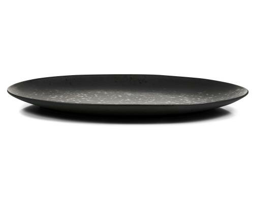 Bitz Servierplatte schwarz 45x34cm 1 Stück, Stoneware