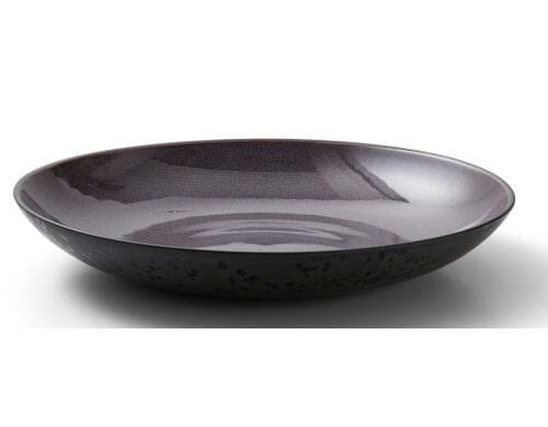 Bitz Schale 40cm schwarz/violett 1 Stück, 40cm Durchmesser, Stoneware