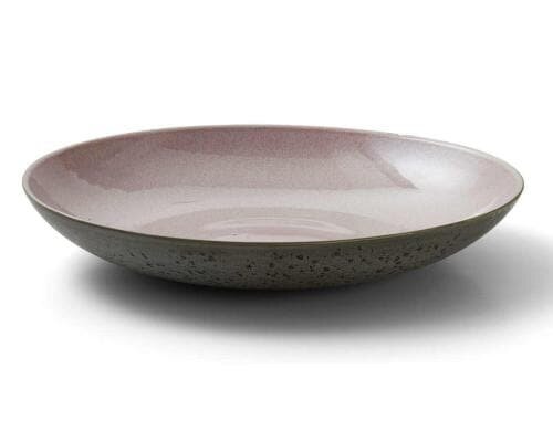 Bitz Servierplatte 40cm grau/rosa 1 Stück, 40cm Durchmesser, Stoneware