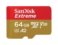 SanDisk microSDXC Card 64GB Extreme UHS A2 lesen...