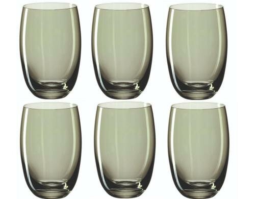 Leonardo Trinkglas Lucente 460ml Grün 6er Set, HxD: 13x7cm, Vol: 460ml