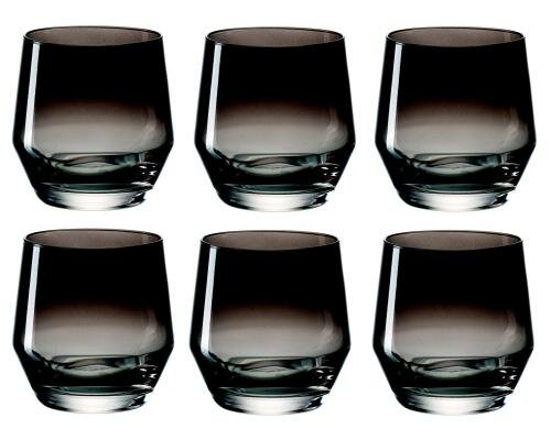 Leonardo Trinkglas Puccini 240ml Dunkelgrau 6 Stück, HxD: 8.7x8.4cm, Vol: 240ml