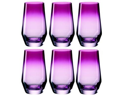 Leonardo Trinkglas Puccini 365ml Violett 6 Stück, HxD: 13x7.5cm, Vol: 365ml