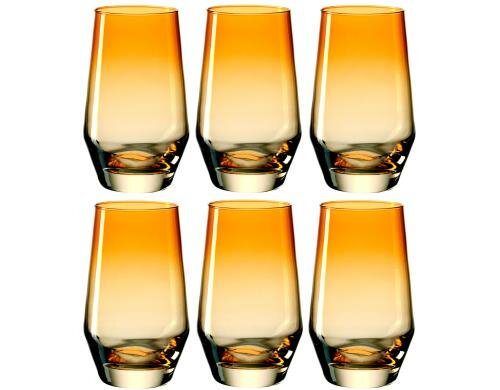 Leonardo Trinkglas Puccini 365ml Amber 6 Stück, HxD: 13x7.5cm, Vol: 365ml