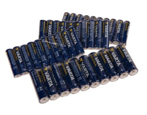 VARTA Industrial Batterien Megapack, 1.5V, 30x AAA und 10x AA, Typ LR06 und LR03
