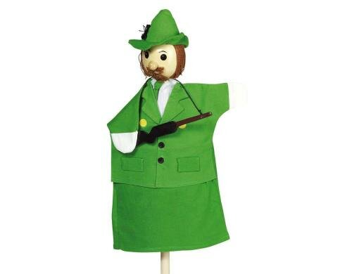 Goki Handpuppe Jäger H= 27 cm, aus Holz und Stoff