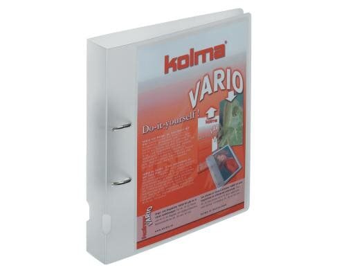Kolma Ringbuch Vario A4 KolmaFlex 2 Ring-Mechanik Füllhöhe 4 cm, farblos