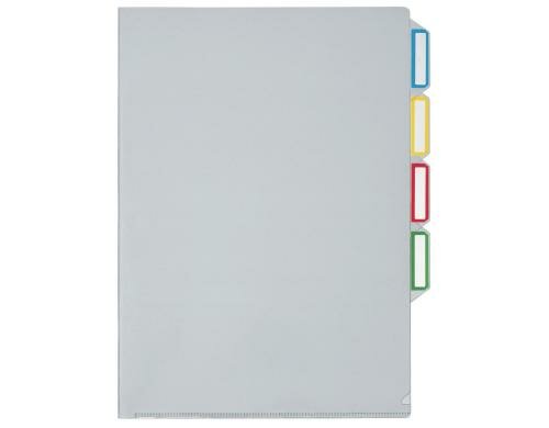 Kolma Sichtmappen mit Unterteilungen A4 KolmaFlex 4 Tabs, farblos