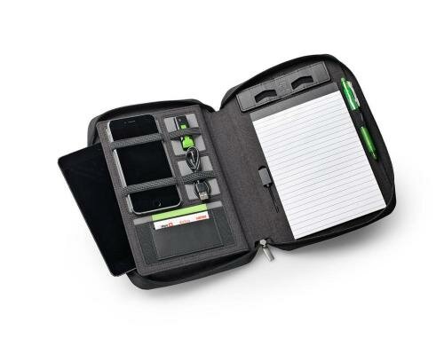 Dufco Konferenzmappe A5 mit Powerbank 5000 mAH Smart Organizer anthrazit