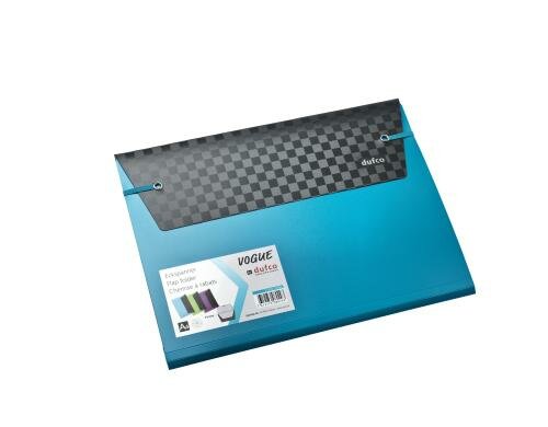 Dufco Eckspanner Vogue A4 schwarz/blau blau, 12teilig