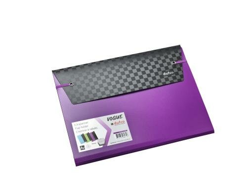 Dufco Eckspanner Vogue A4 schwarz/violet blau, 12teilig