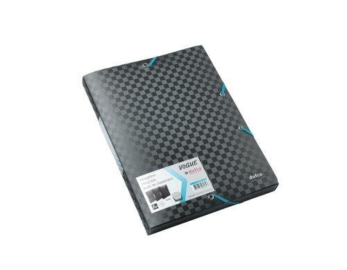 Dufco Ablagebox Vogue, 30 mm, A4 schwarz,blau