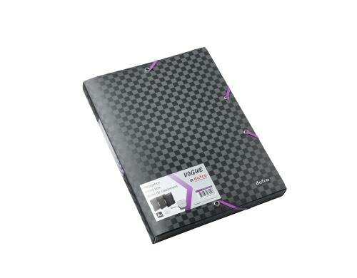 Dufco Ablagebox Vogue, 30 mm, A4 schwarz,violett