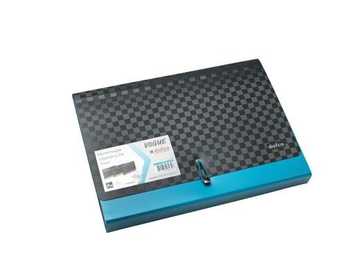 Dufco Fachermappe Vogue,  13-teilig, A4 schwarz,blau